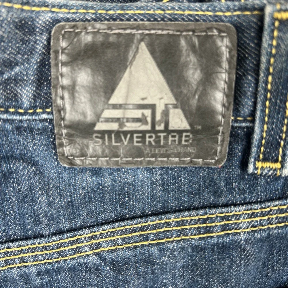VTG Levi's SilverTab Carpenter Jeans 38x32 Dark Wash Baggy 90s Y2K Skater